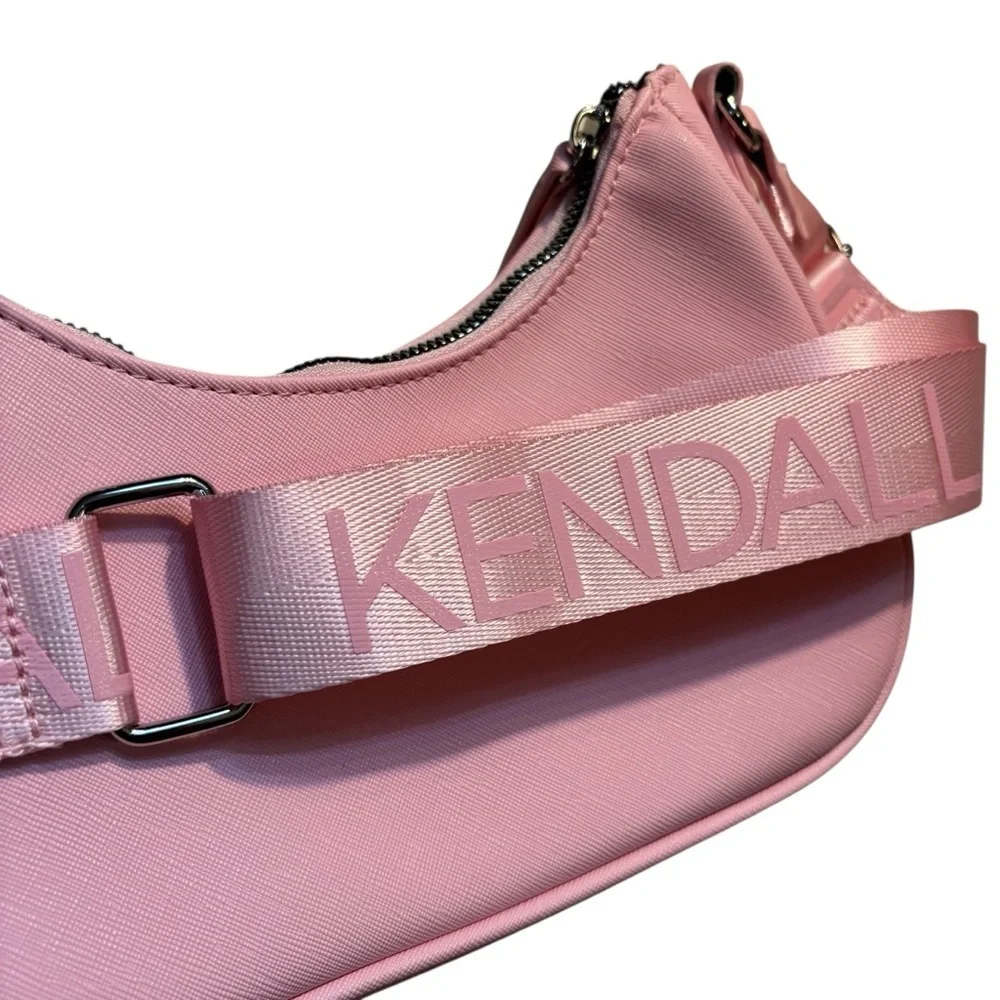 NWT Kendall & Kylie Bag Pale Pink Shoulder or Crossbody Zipper Accents New